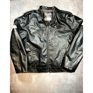 Whispering Smith‎ Size Extra Large Mens Black Leather Jacket